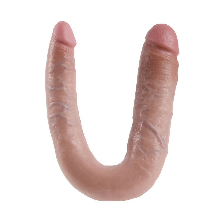 KING COCK - GODE DOUBLE PÉNÉTRATION 17.8 CM NATUREL